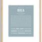 Brea | Name Art Print