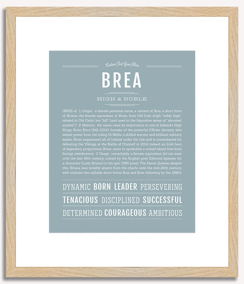 Brea | Name Art Print