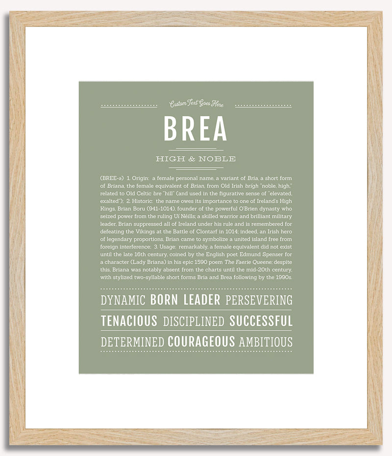 Brea | Name Art Print