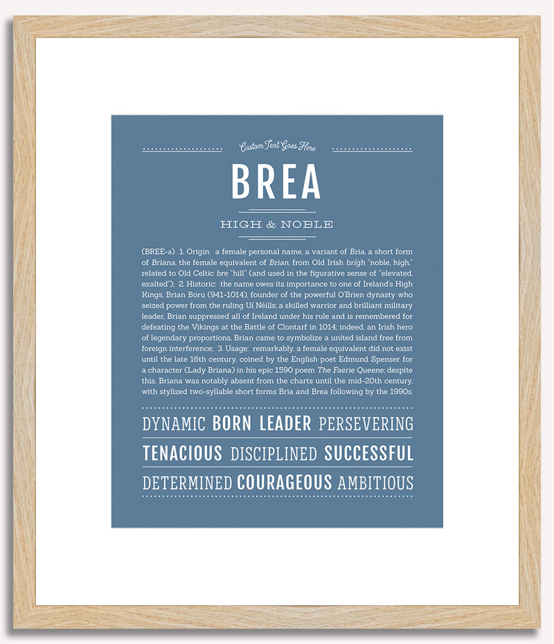 Brea | Name Art Print