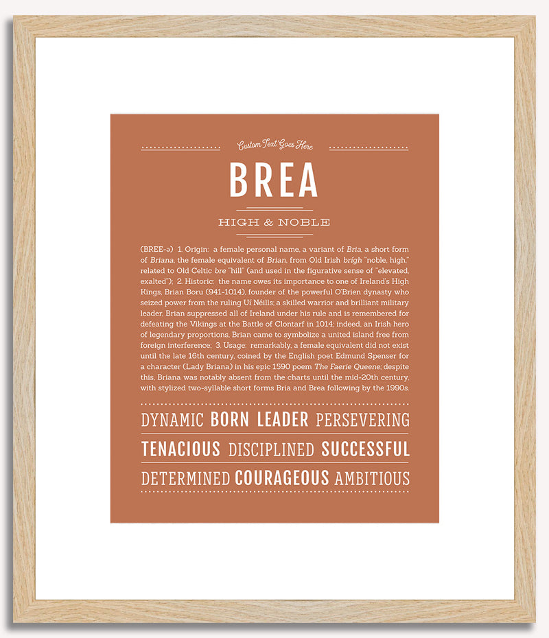 Brea | Name Art Print