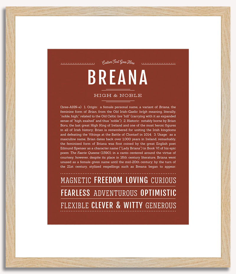 Breana | Name Art Print