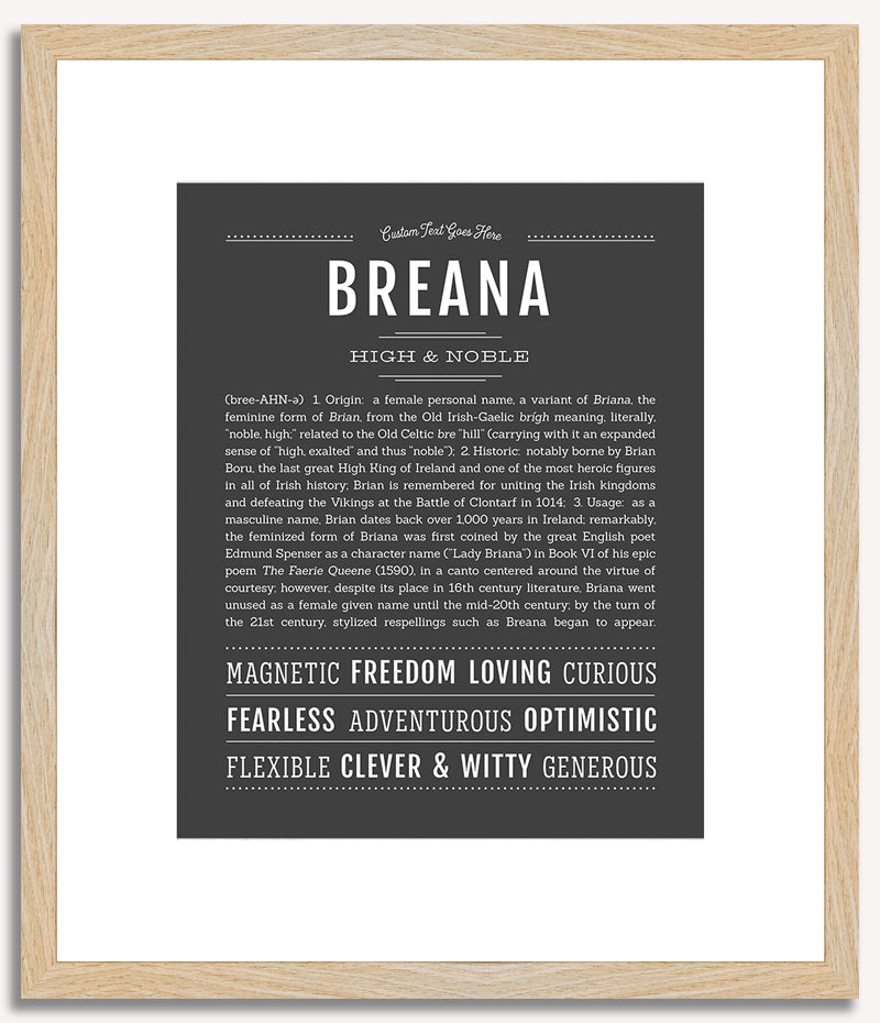 Breana | Name Art Print