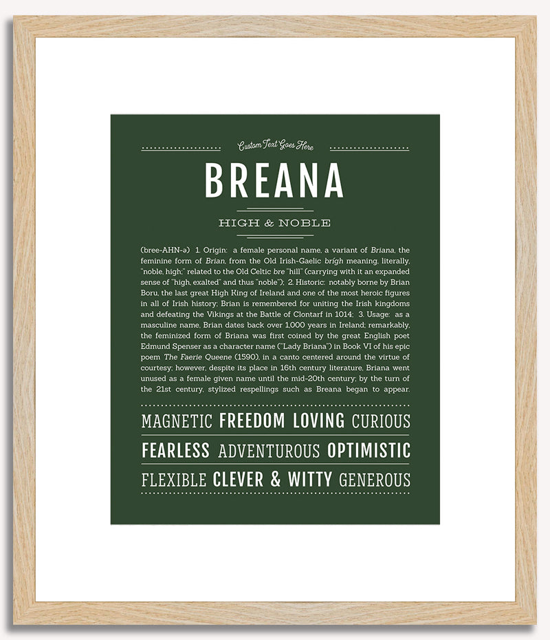 Breana | Name Art Print