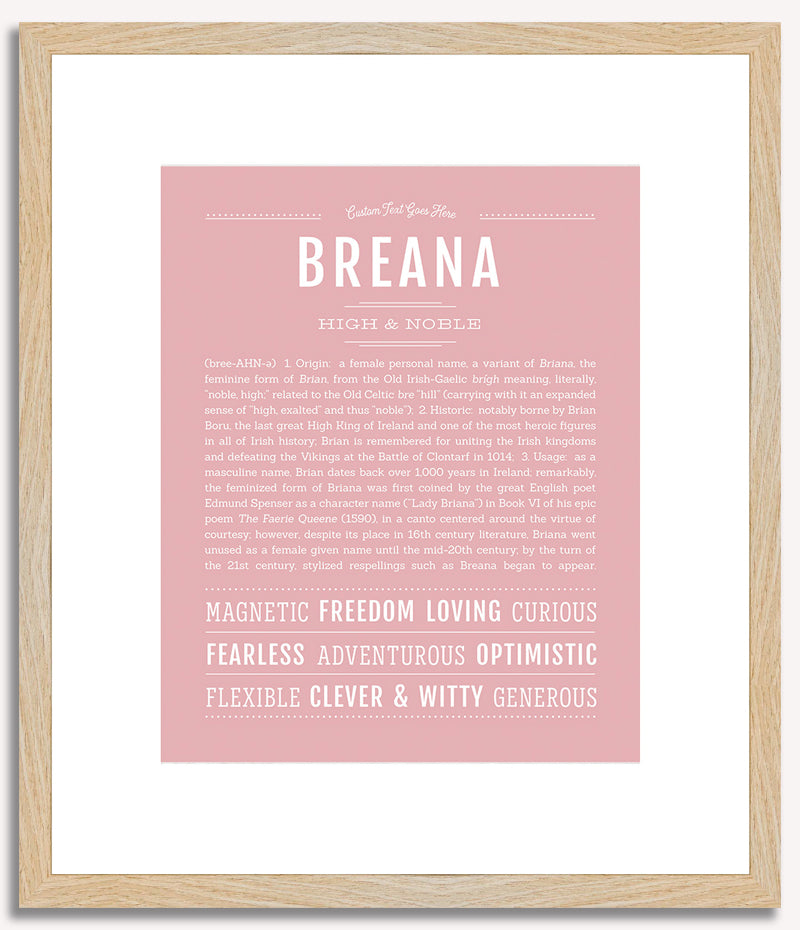 Breana | Name Art Print