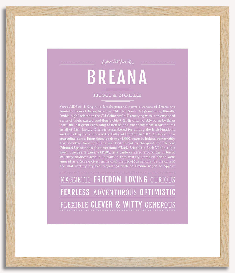 Breana | Name Art Print