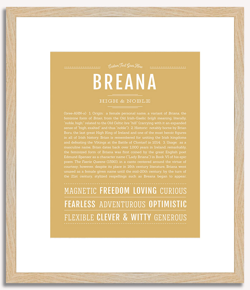 Breana | Name Art Print