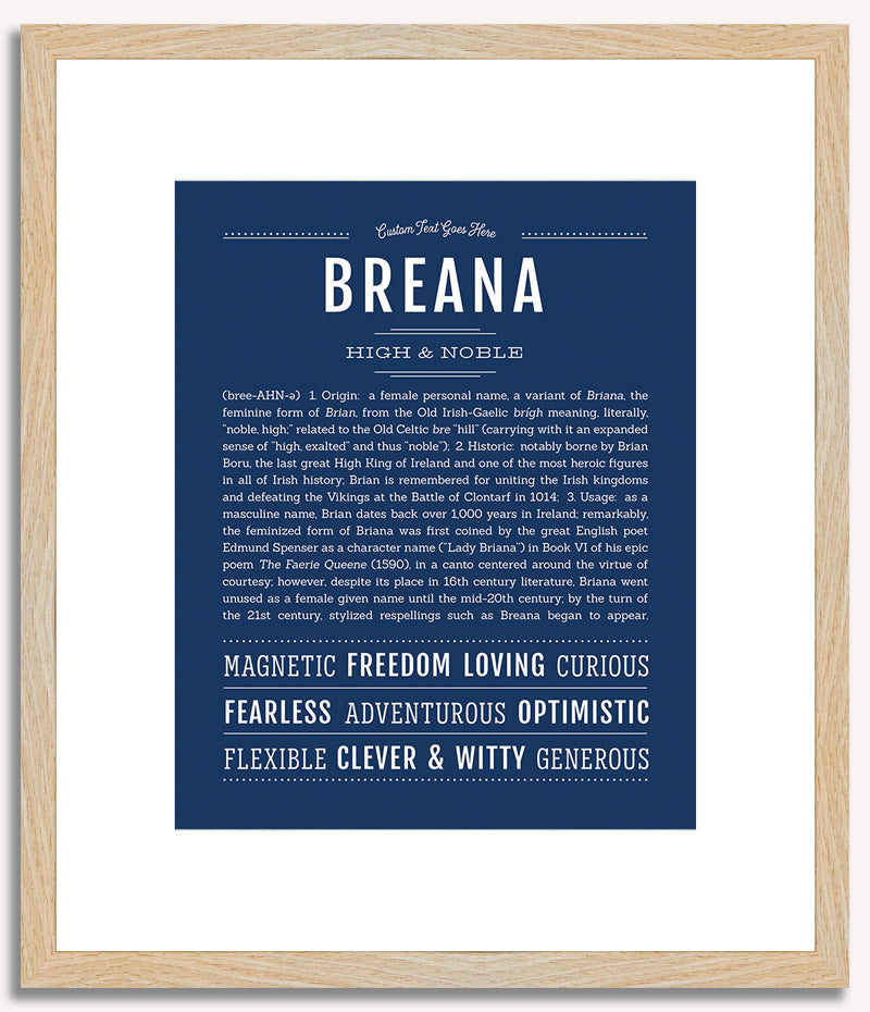 Breana | Name Art Print