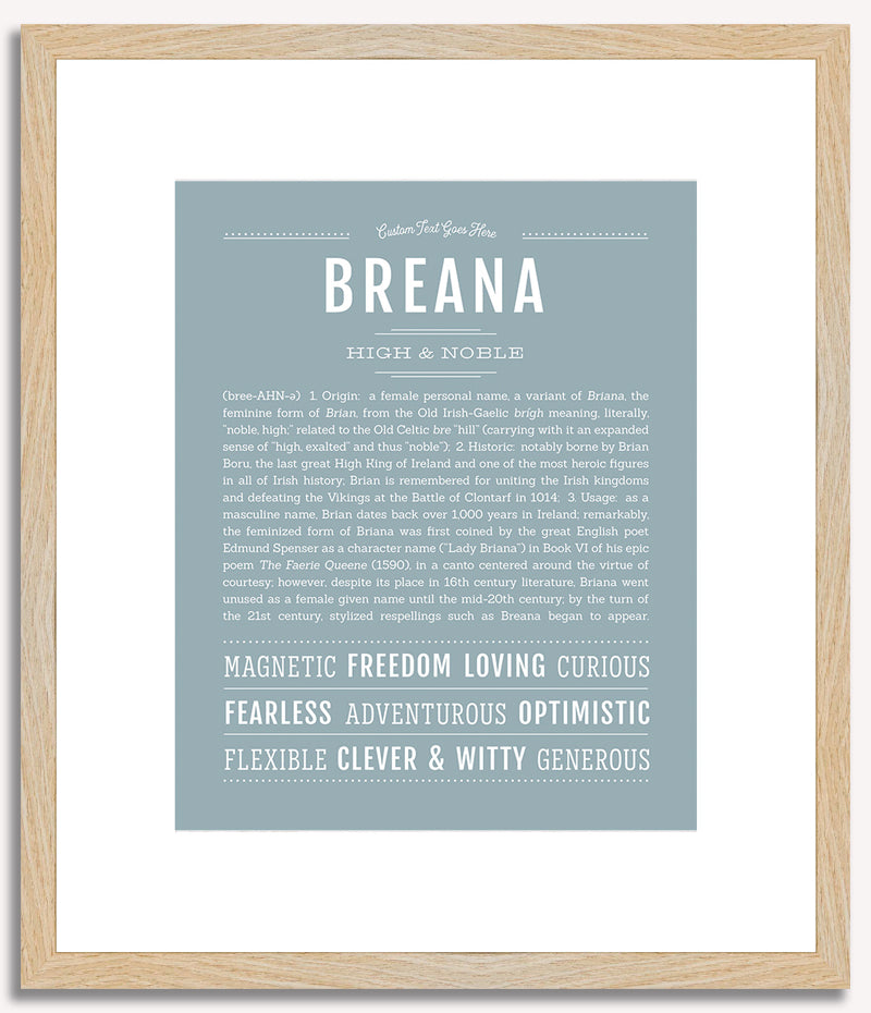 Breana | Name Art Print