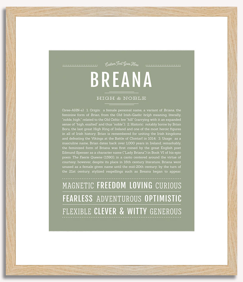 Breana | Name Art Print