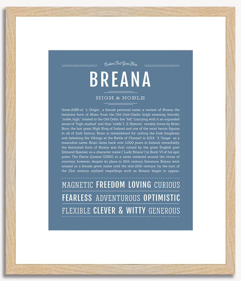 Breana | Name Art Print