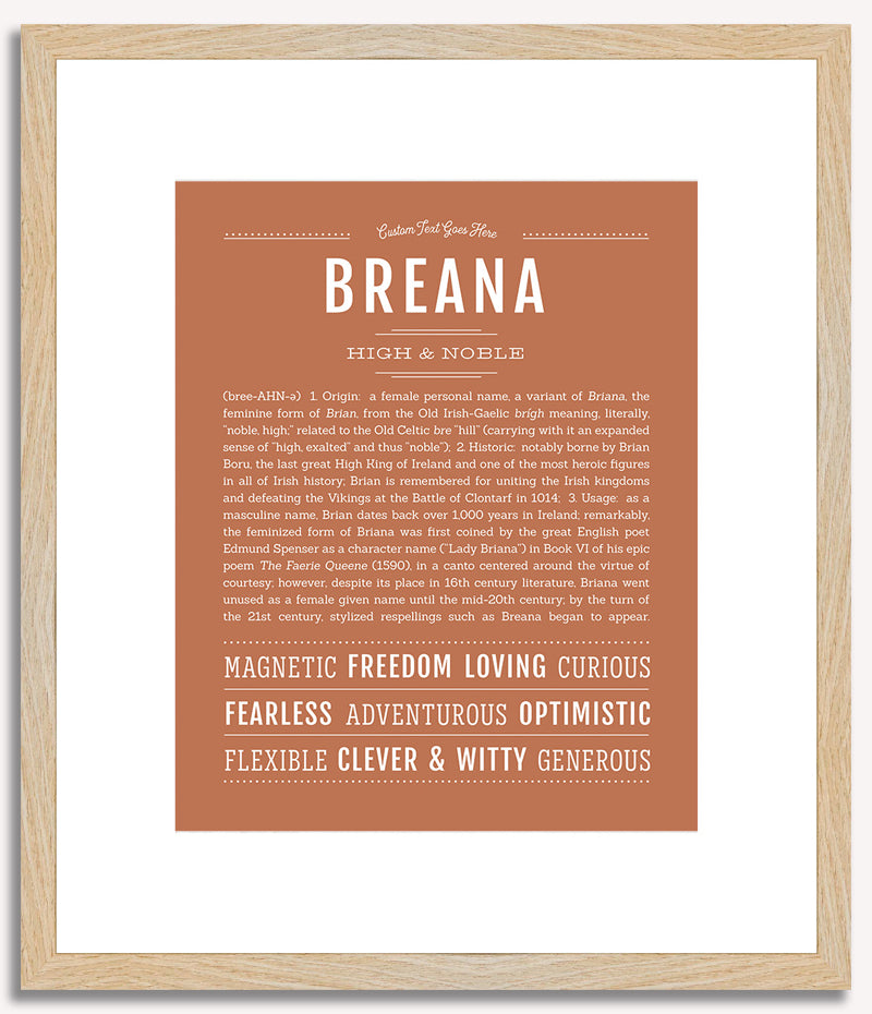 Breana | Name Art Print