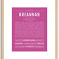 Breannah | Name Art Print