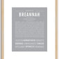 Breannah | Name Art Print