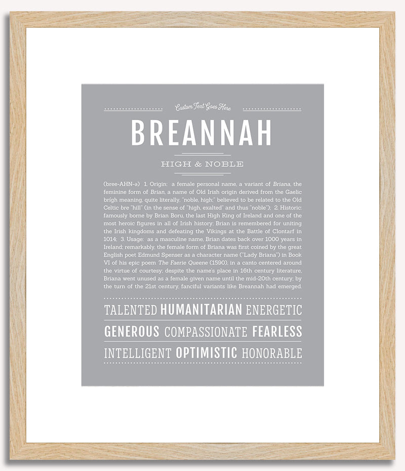 Breannah | Name Art Print