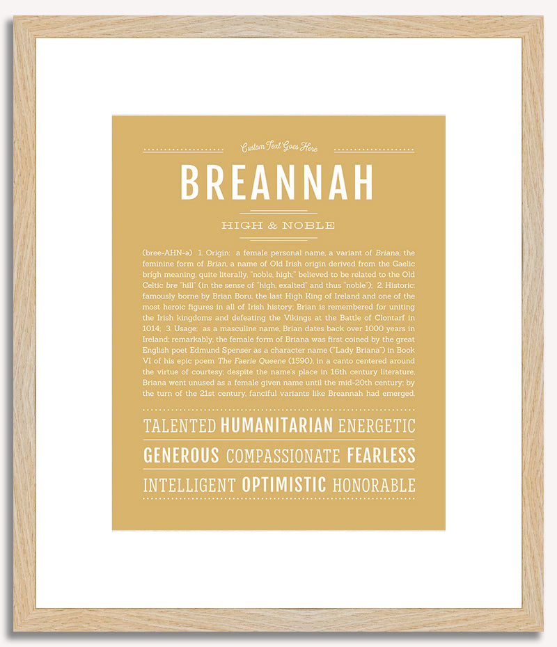 Breannah | Name Art Print