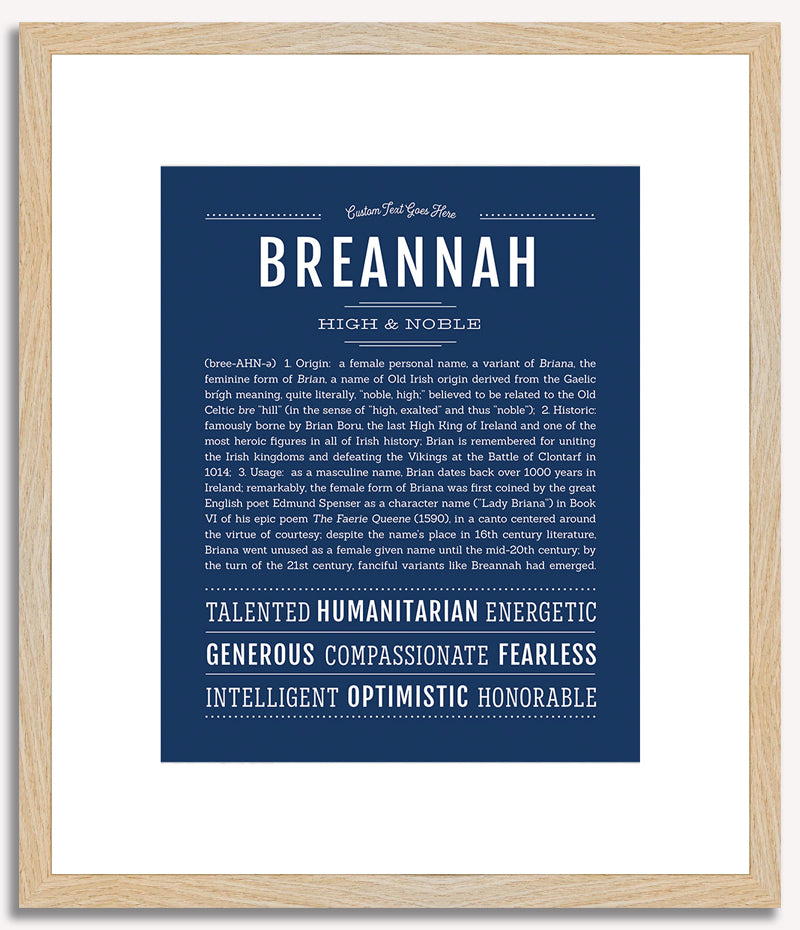 Breannah | Name Art Print