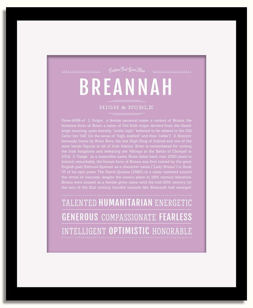 Frame Options | Lilac | Black Frame, Matted