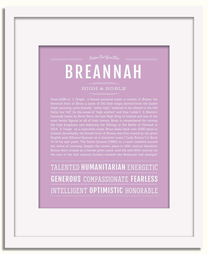 Frame Options | Lilac | White Frame, Matted