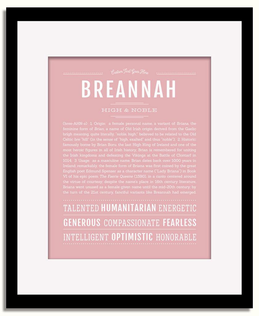 Frame Options | Dusty Rose | Black Frame, Matted