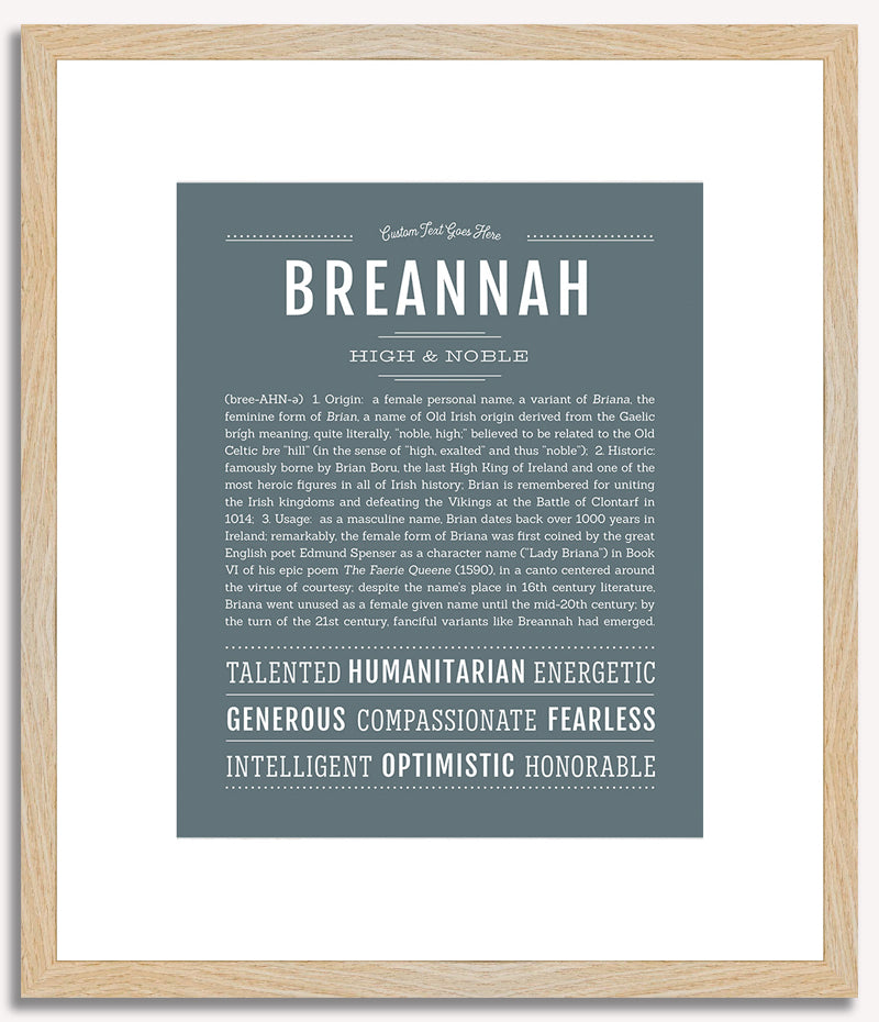 Breannah | Name Art Print