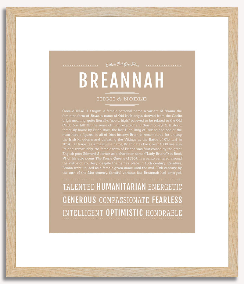 Breannah | Name Art Print