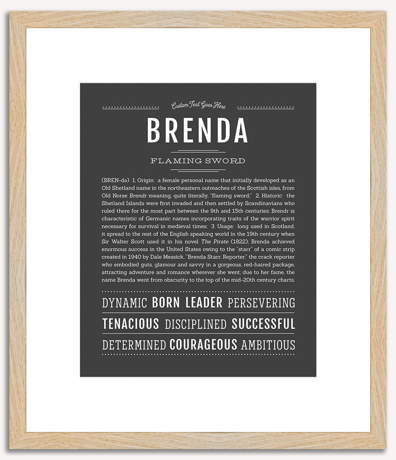 Brenda | Name Art Print