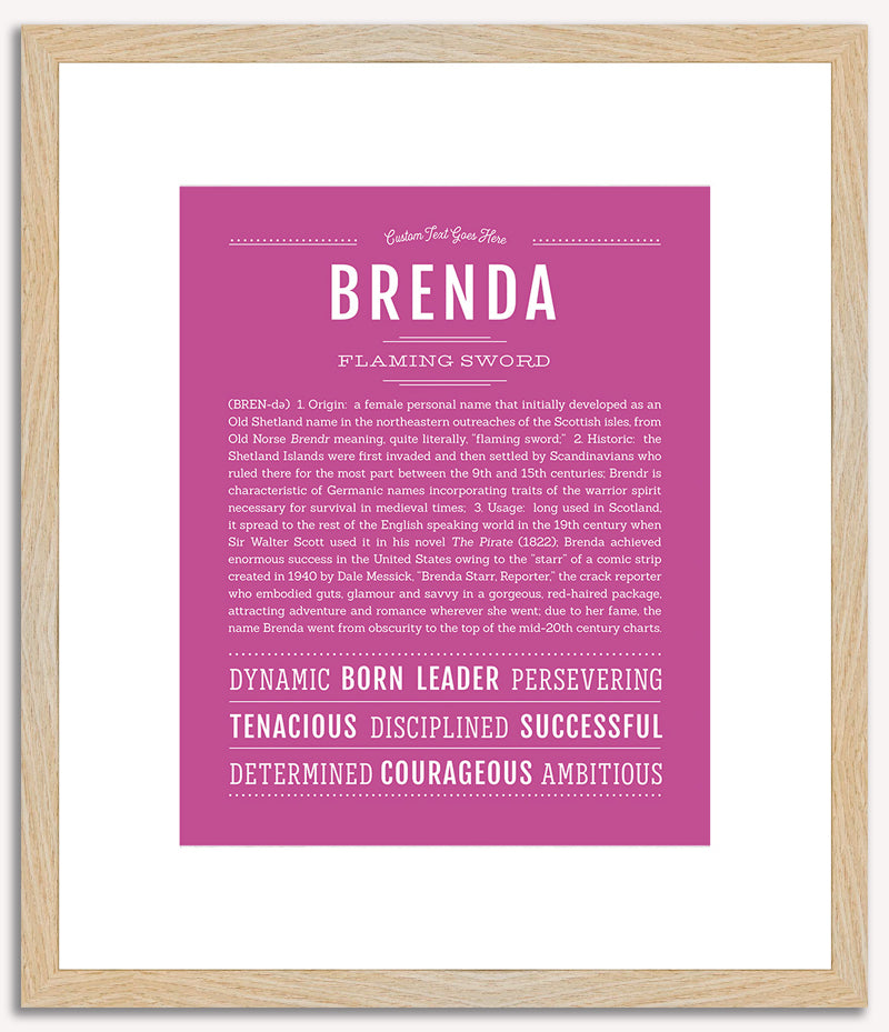 Brenda | Name Art Print