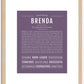 Brenda | Name Art Print