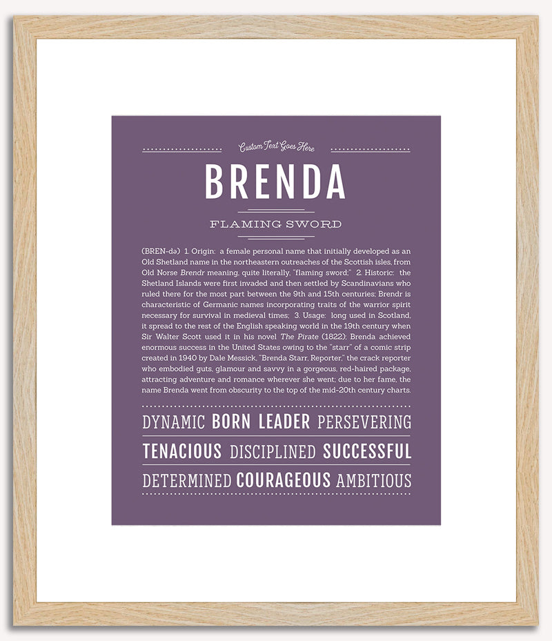 Brenda | Name Art Print