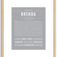 Brenda | Name Art Print