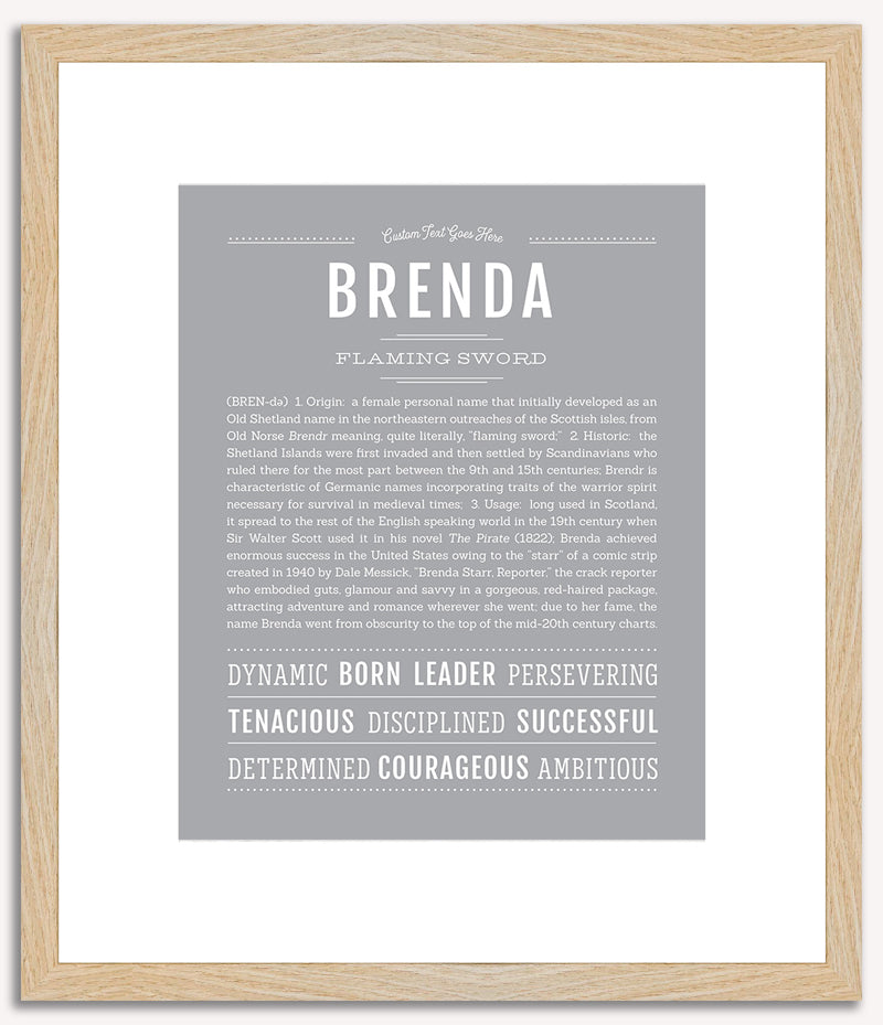 Brenda | Name Art Print