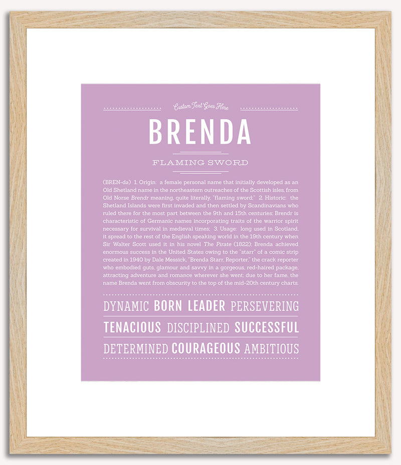 Brenda | Name Art Print