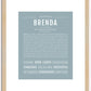 Brenda | Name Art Print