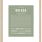 Brenda | Name Art Print