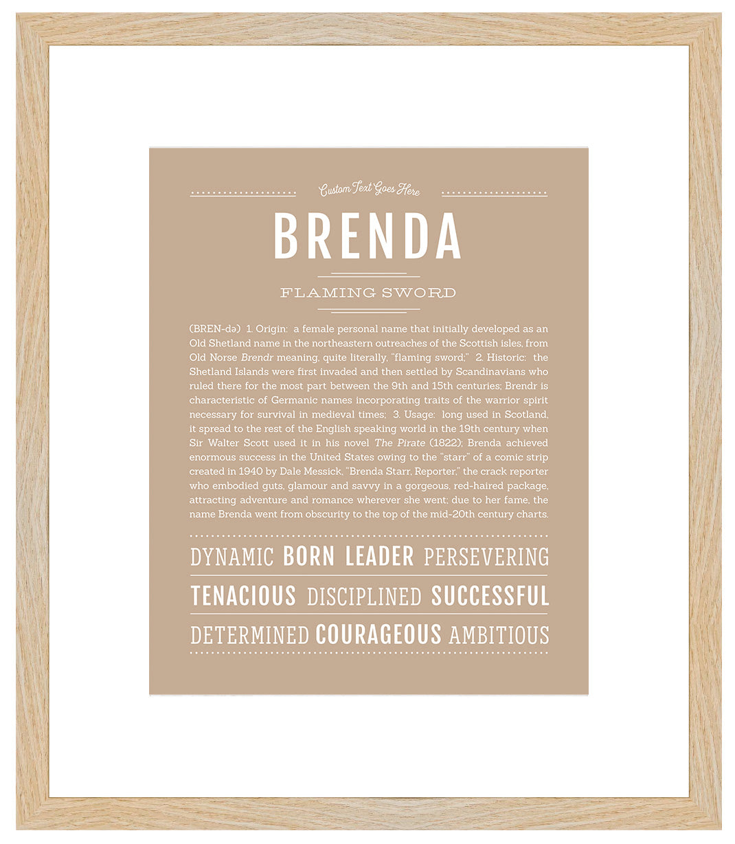 Brenda | Name Art Print