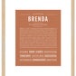 Brenda | Name Art Print