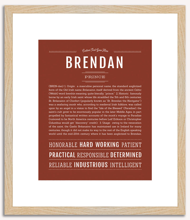 Brendan | Name Art Print