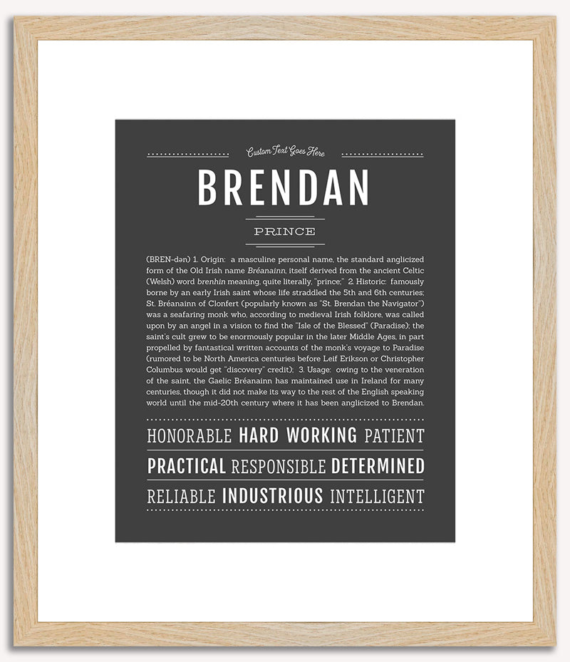 Brendan | Name Art Print