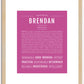 Brendan | Name Art Print