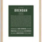 Brendan | Name Art Print