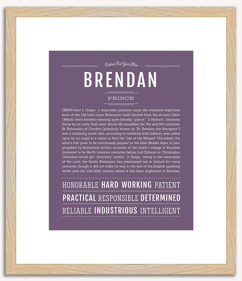 Brendan | Name Art Print