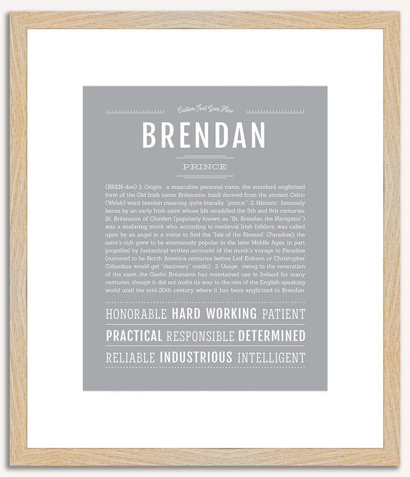 Brendan | Name Art Print