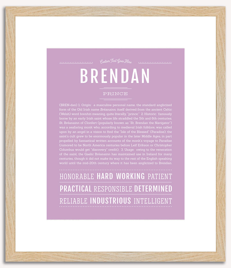 Brendan | Name Art Print