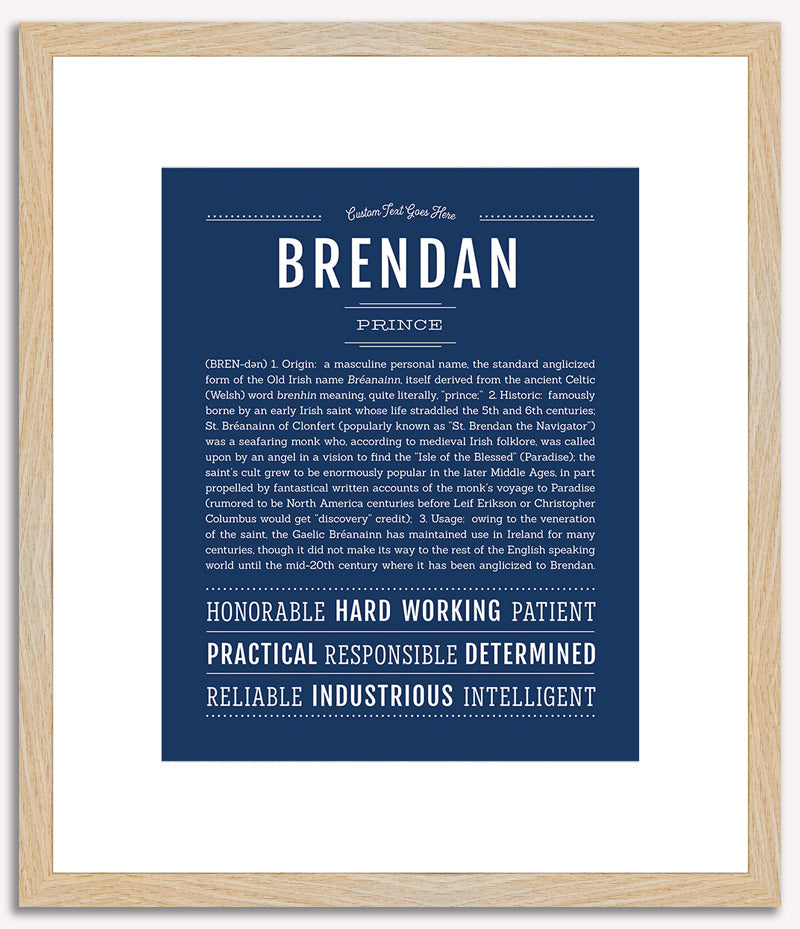 Brendan | Name Art Print