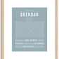 Brendan | Name Art Print