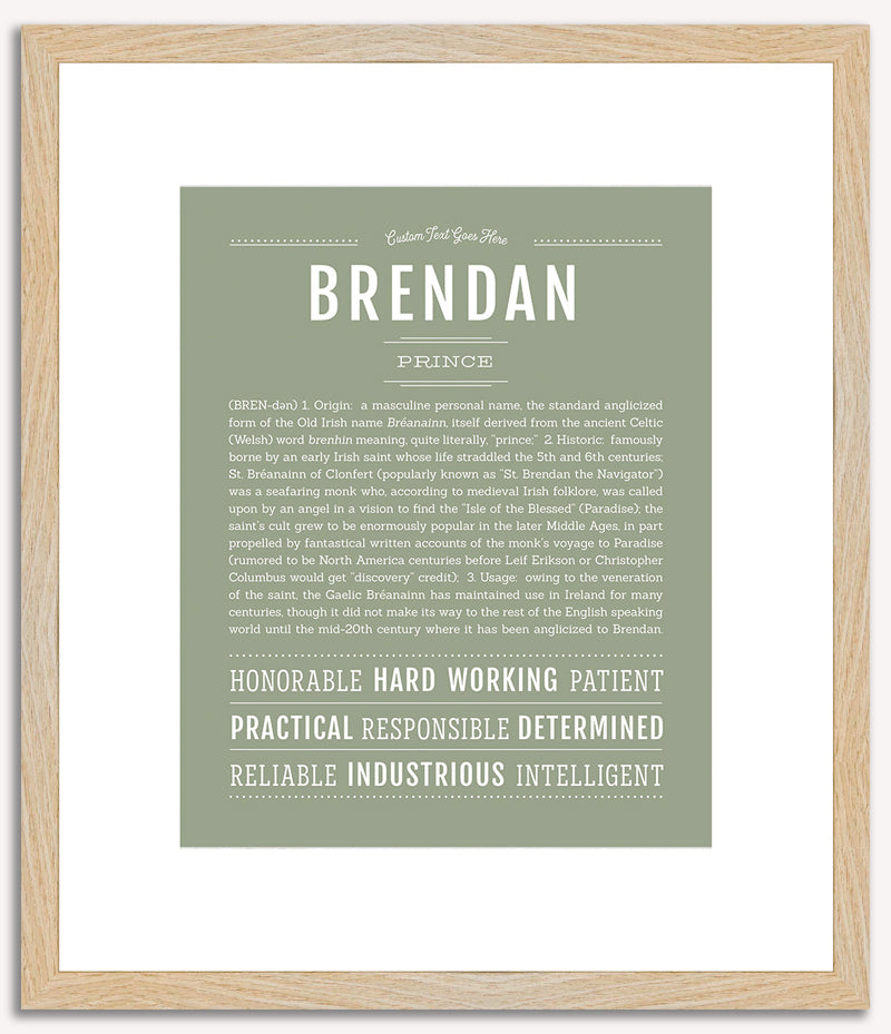 Brendan | Name Art Print