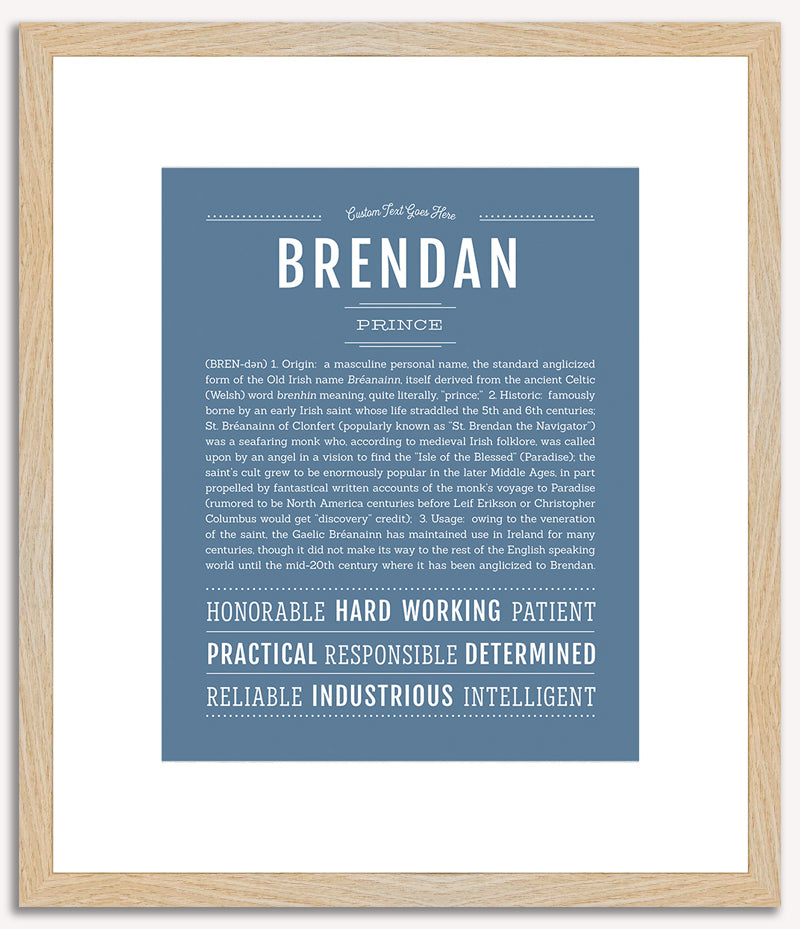 Brendan | Name Art Print