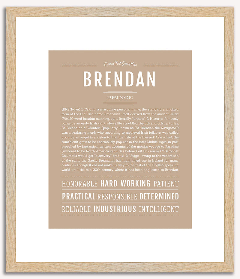 Brendan | Name Art Print