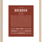 Brenden | Name Art Print